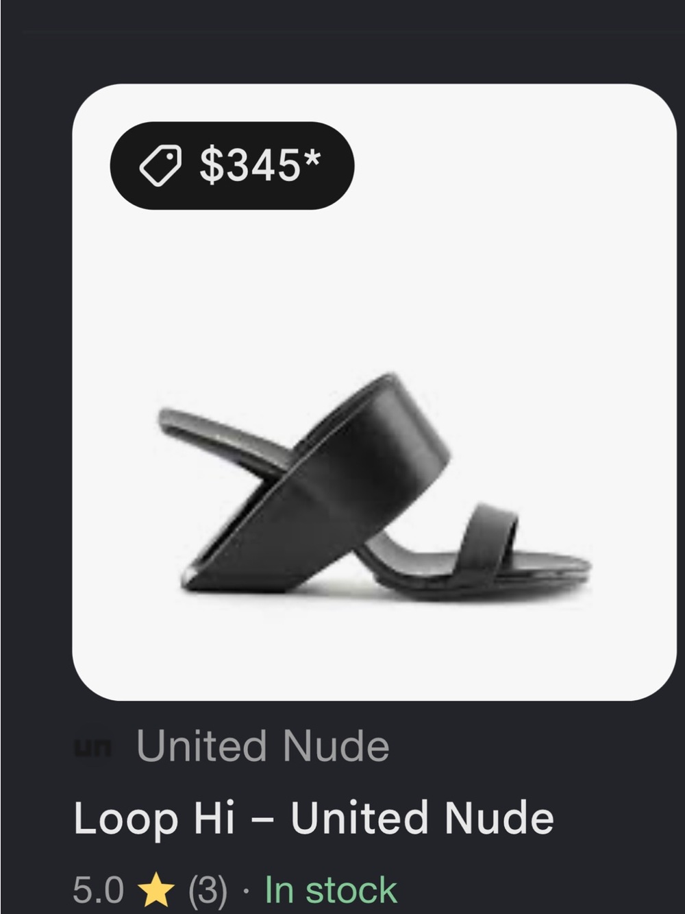 high style, United Nude Black w/ Gold Studs Two-Strap Heels - Picture 9 of 10
